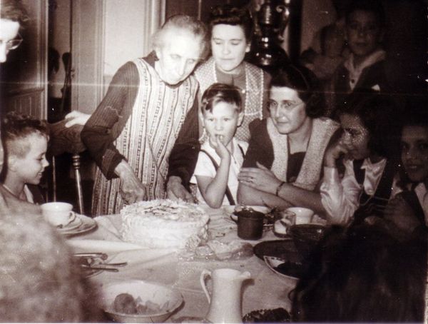 Great-grandmother Mary Voisin, seventy-fifth birthday, October 1941