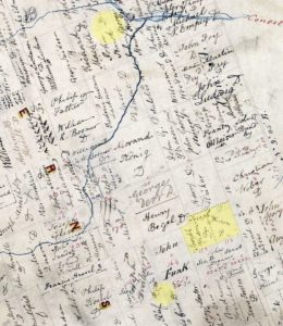 Map of Wellesley Township, 1844